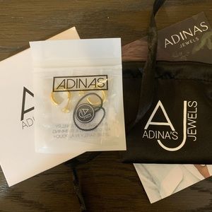 Adina’s Jewels NWT mini thick hollow gold hoops